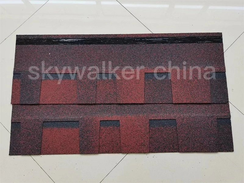 Full Self-Adhesive on The Back High Quality Mosaic Type Quadrilateral Asphalt Shingles