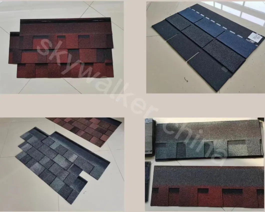 Asphalt Shingle Roof Coating 3 Tab Roofing Laminated Shingles Withered Tree Brown Color