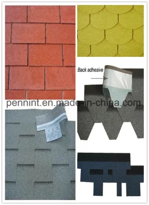 Multi Color Bitumen Roofing Covers Asphalt Shingles